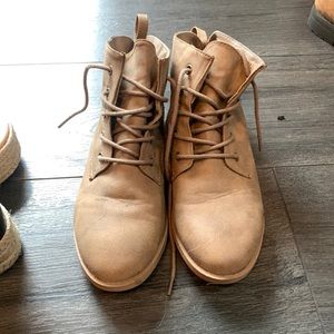 Beige booties